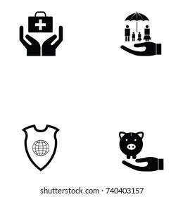 Accident Prevention Icon Set Stock Vector (Royalty Free) 740403157 ...