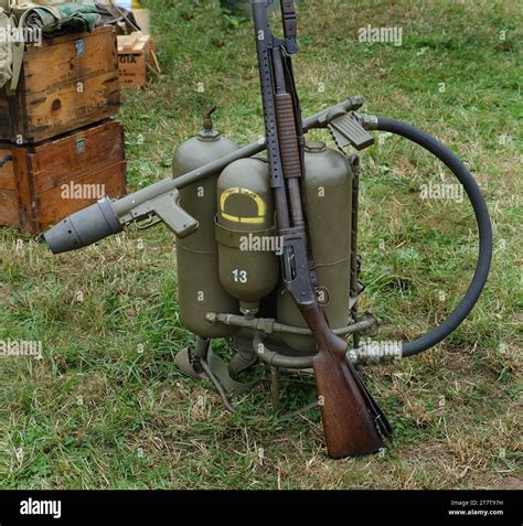 Flame thrower ww2 hi-res stock photography and images - Alamy