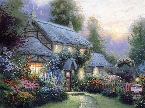 Thomas Kinkade | Томас кинкейд, Краска, Пейзажи