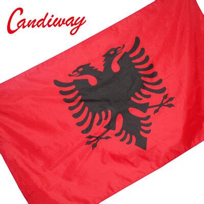 Republika e Shqipërisë flag 90*150 cm Albanian Banner Albania National ...