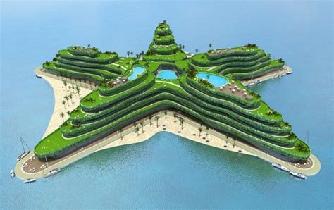 Floating City planned for 2015 completion in the Maldives. The green ...