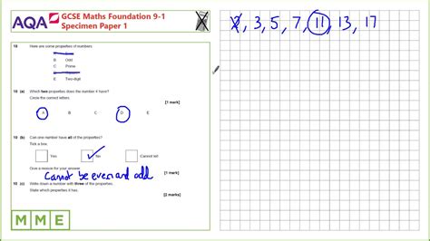 GCSE Maths AQA Foundation Specimen Paper 1 - Full Paper - YouTube