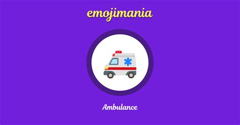 🚑 Ambulance emoji Copy & Paste - Emojimania