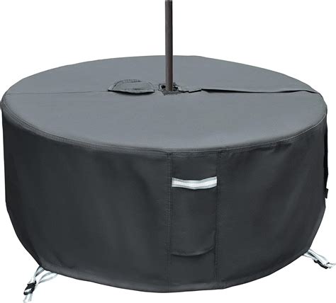 TOHONFOO Round Patio Table Cover with Umbrella Hole - (Cover Size, Not ...