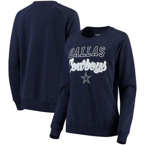 Dallas Cowboys Women's Navy Howell Pullover Sweatshirt