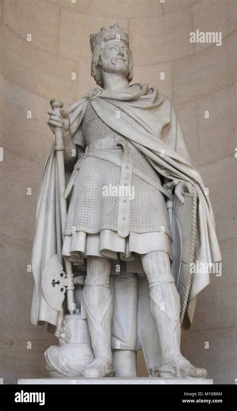 Marble sculpture statue of Charles Martel, Mayor of the Palace (circa ...