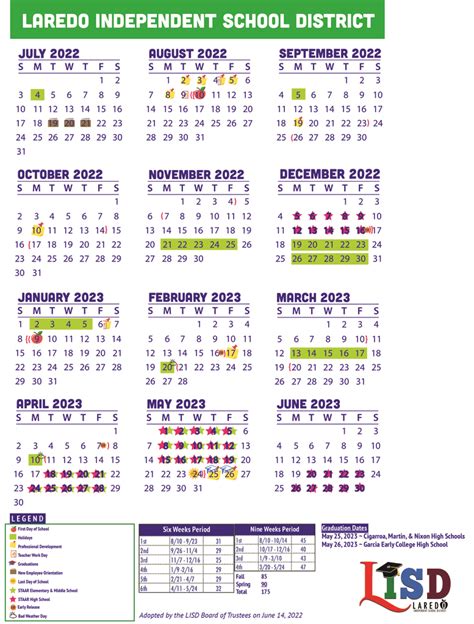 Lisd 2022 To 2023 Calendar - 2023