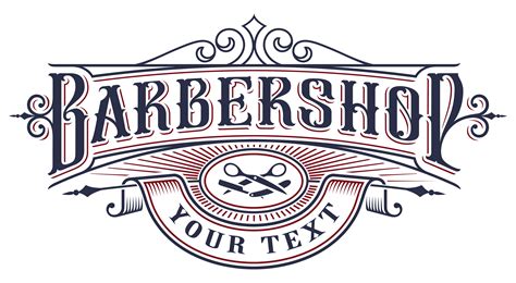 Descargar Diseño del logotipo de la barbería en el fondo blanco. Vector ...