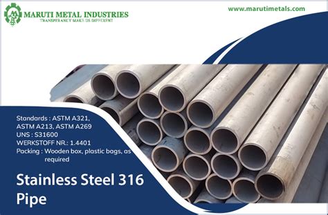 Stainless steel 316 pipe | 316 SS welded pipes supplier in India