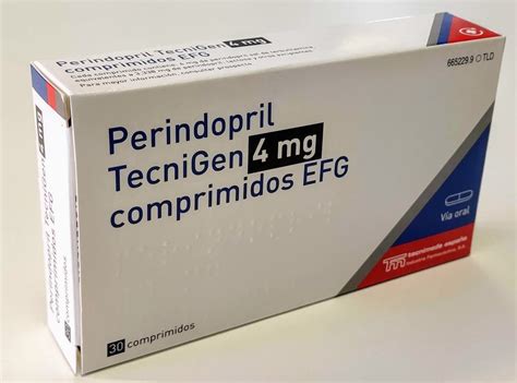 PERINDOPRIL TECNIGEN 4 mg COMPRIMIDOS EFG , 30 comprimidos. Precio: 5.40€.