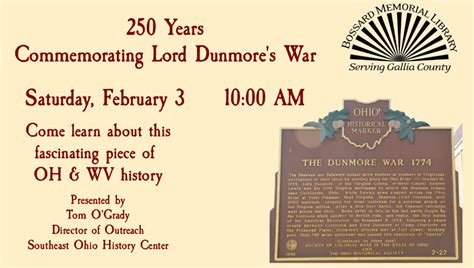 250 Years: Commemorating Lord Dunmore's War | Bossard Memorial Library