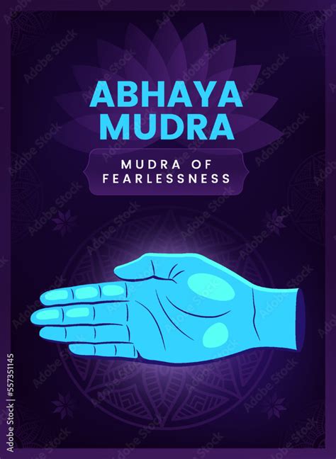 Abhaya Mudra Mudra Hand Gesture - Vector illustration Stock Vector | Adobe Stock