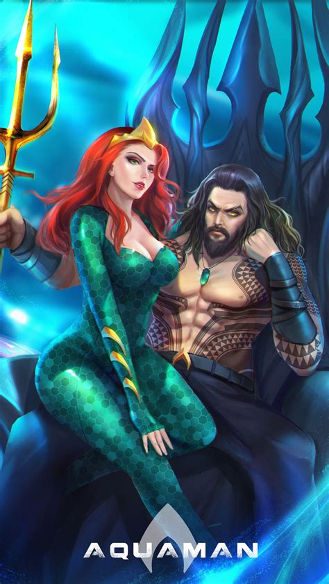 2160x3840 Aquaman Mera Fan Art Sony Xperia X,XZ,Z5 Premium ,HD 4k Wallpapers,Images,Backgrounds ...