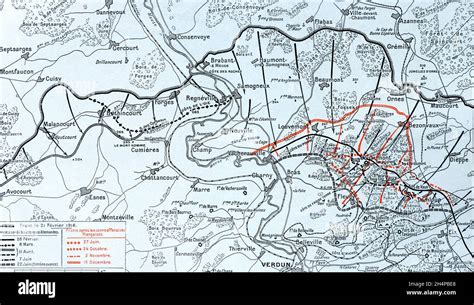 Map of battle of verdun hi-res stock photography and images - Alamy