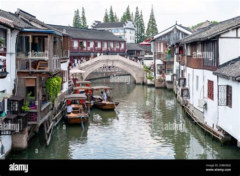 Zhujiajiao Ancient Water Town, a historic village and famous tourist ...