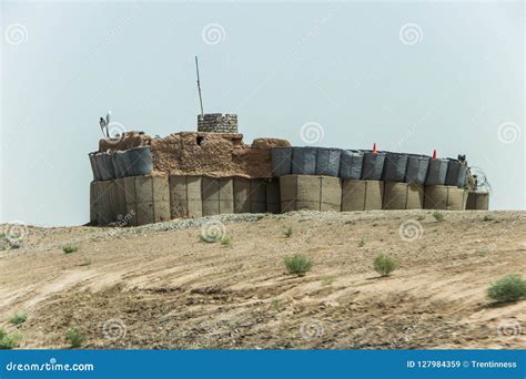 Afghanistan Military Outpost in the Middle of the Desert Editorial Stock Image - Image of desert ...