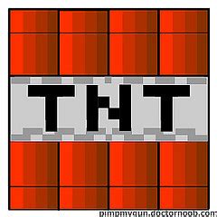 99 Blocks of TNT on the wall Minecraft Project