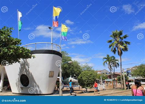 Main Park of Turbo, Antioquia, Colombia. Editorial Photography - Image of architecture ...