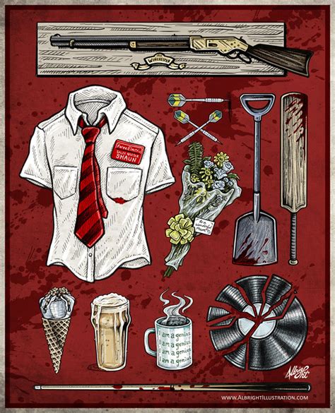 Shaun of the Dead Movie Poster Signed Archival Giclee Print - Etsy