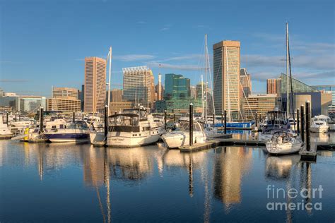 Baltimore Inner Harbor Skyline I Photograph by Clarence Holmes