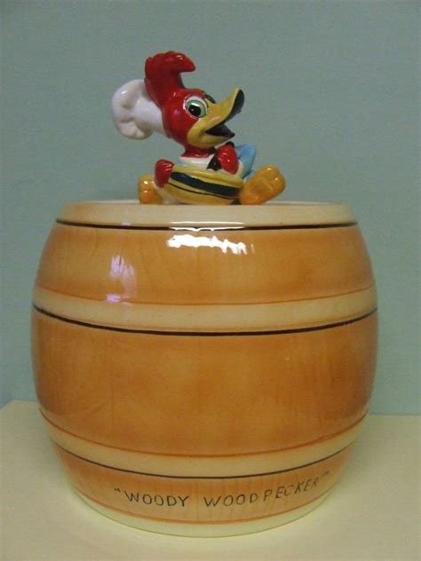 HTF Vintage Walter Lantz's Chef Woody Woodpecker on Barrel Cookie Jar (A3391/ww) | eBay | Cookie ...