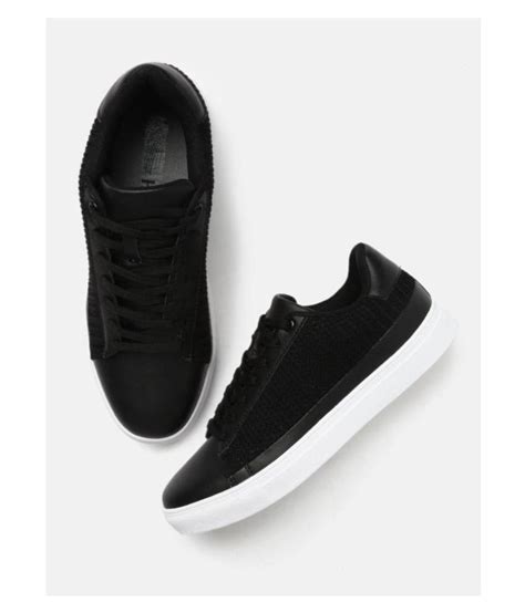 HRX Men Sneakers Black Casual Shoes - Buy HRX Men Sneakers Black Casual Shoes Online at Best ...