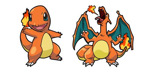 Pokemon Charmander and Charizard cursor – Custom Cursor