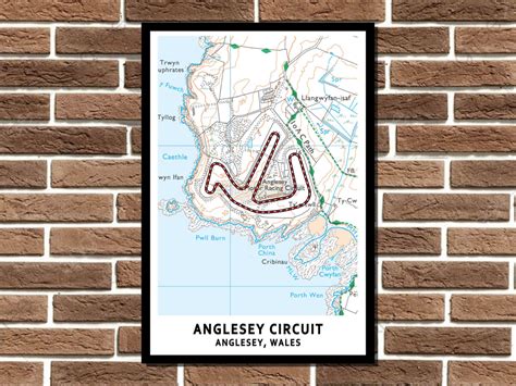 Anglesey Circuit Map Layout Metal Sign – Auto Junk UK Ltd