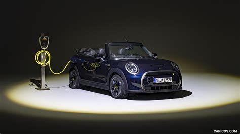 2023 MINI Cooper SE Convertible (Color: Enigmatic Black) - Front Three ...