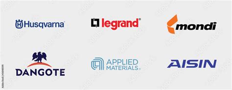 Popular manufacturing company logo. Legrand, Aisin Seiki, Dangote ...