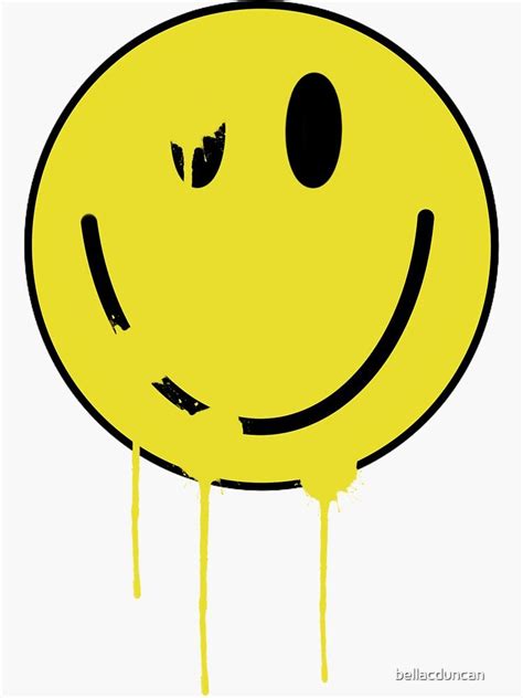 drippy smiley face Sticker by bellacduncan | Smiley face, Face stickers ...