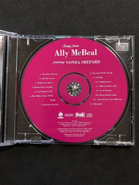 ALLY MCBEAL Soundtrack - Various & Vonda Shepard CD – Retro Unit