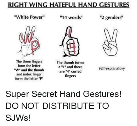 Super secret right wing hand symbols - Wtf Picture | eBaum's World