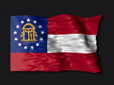 Flag Of Georgia by dorusoftware on Dribbble