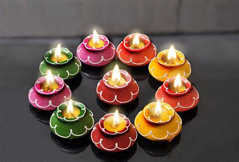 Diwali Lights - Diyas for Diwali | Candles | LED Rice Lights | Tea Lights | Diwali candles ...