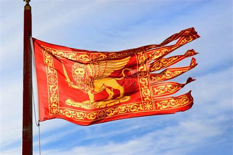 Drapeau de ville de Venise image stock. Image du repère - 79215297