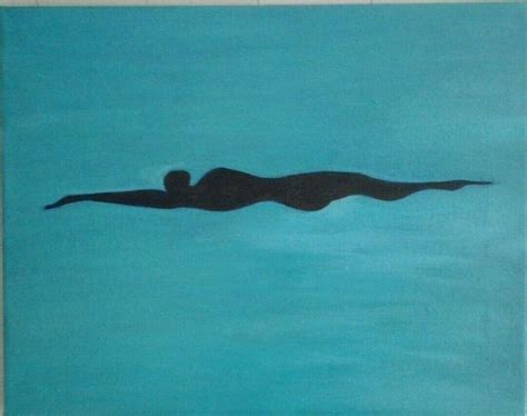 Swimmer Painting by Sandra McHugh - Pixels