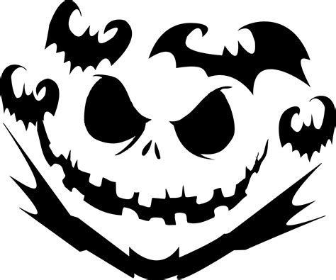 Jack Skellington Pumpkin Template