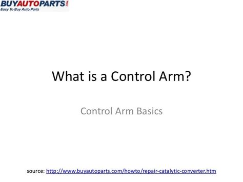 What is a Control Arm?