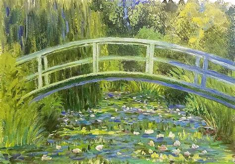 Monet Bridge Over Water Lilies - Mural Wall