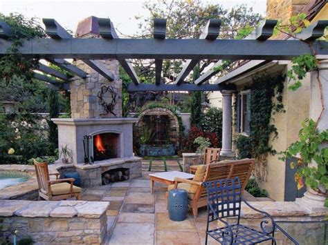 40 Best Patio Designs with Pergola and Fireplace - Covered Outdoor Living Space Ideas | Pergola ...