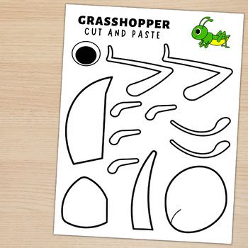 Grasshopper Craft Template | Insect Craft Activity | Build a Grasshopper