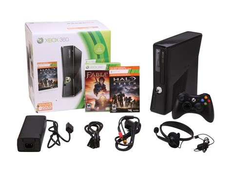 Microsoft XBOX 360 250GB Holiday bundle w/Halo Reach & Fable 3 250 GB Hard Drive Black - Newegg.com