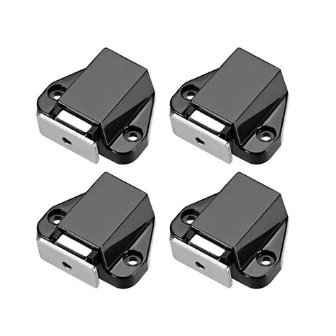 Touch Magnetic Latches Catch Latch for Cabinet Door Cupboard Black 4 pcs - Walmart.com