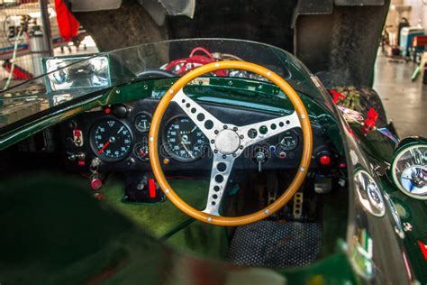 Jaguar D-Type cockpit editorial image. Image of gt40 - 43528025