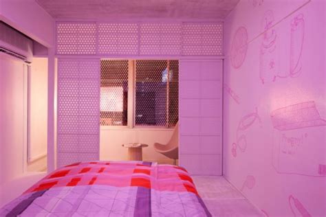 LLOVE hotel room Fertility modern purple