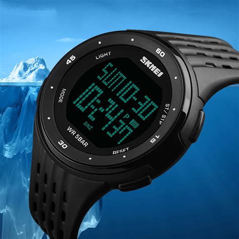 Digital Waterproof Sports Watches for Men