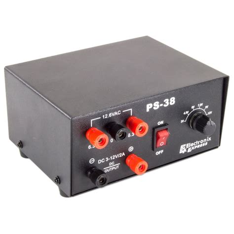 AC/DC Power Supply - 12.6VAC @ 1A, unregulated / DC output of 3,4.5,6,7.5,9,12V - Walmart.com