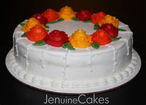 Fall Floral Cake – Jenuine Cakes