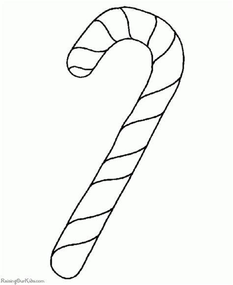 Free Printable Candy Cane Coloring Pages